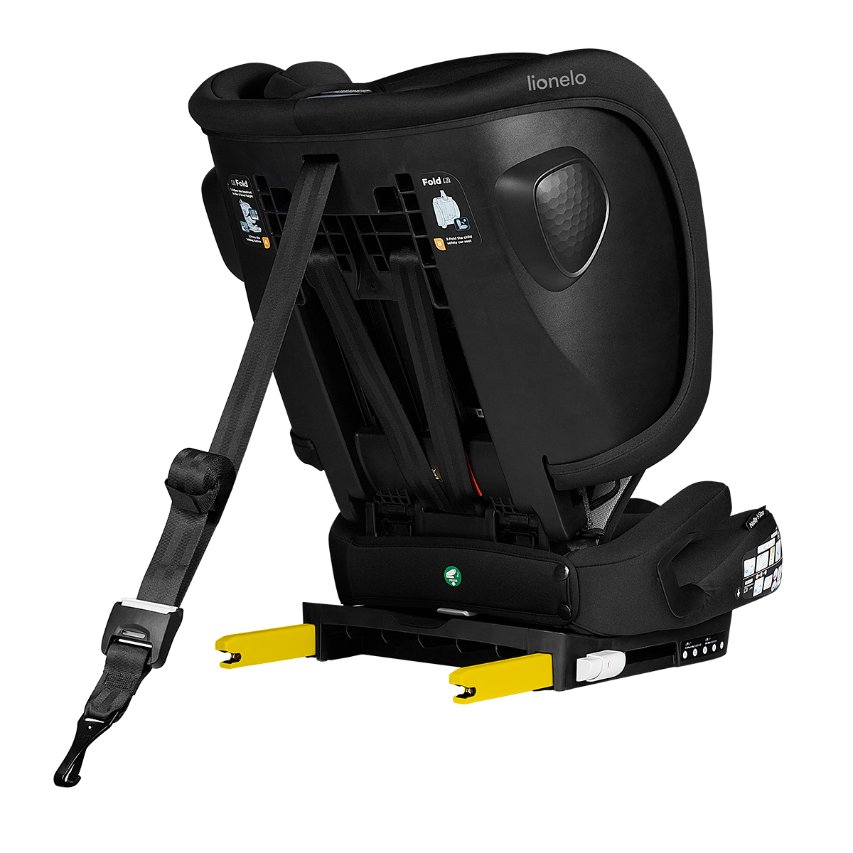i-Size convertible car seat product view 3 Lionelo Nelly i-Size Black Carbon