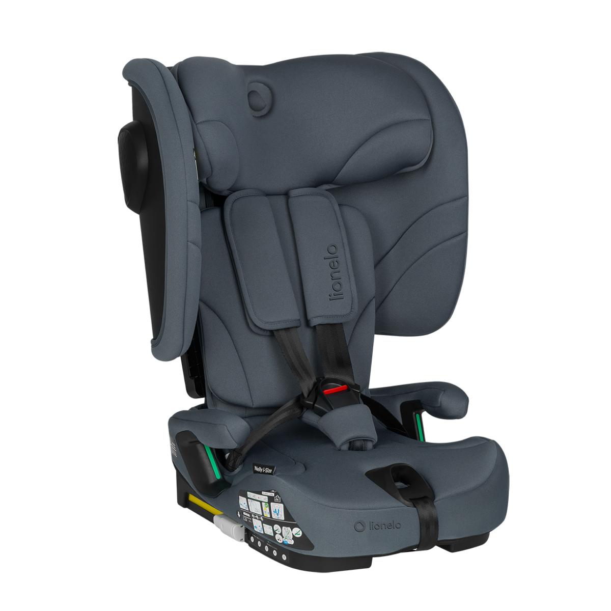 i-Size convertible car seat Lionelo Nelly i-Size Grey Graphite