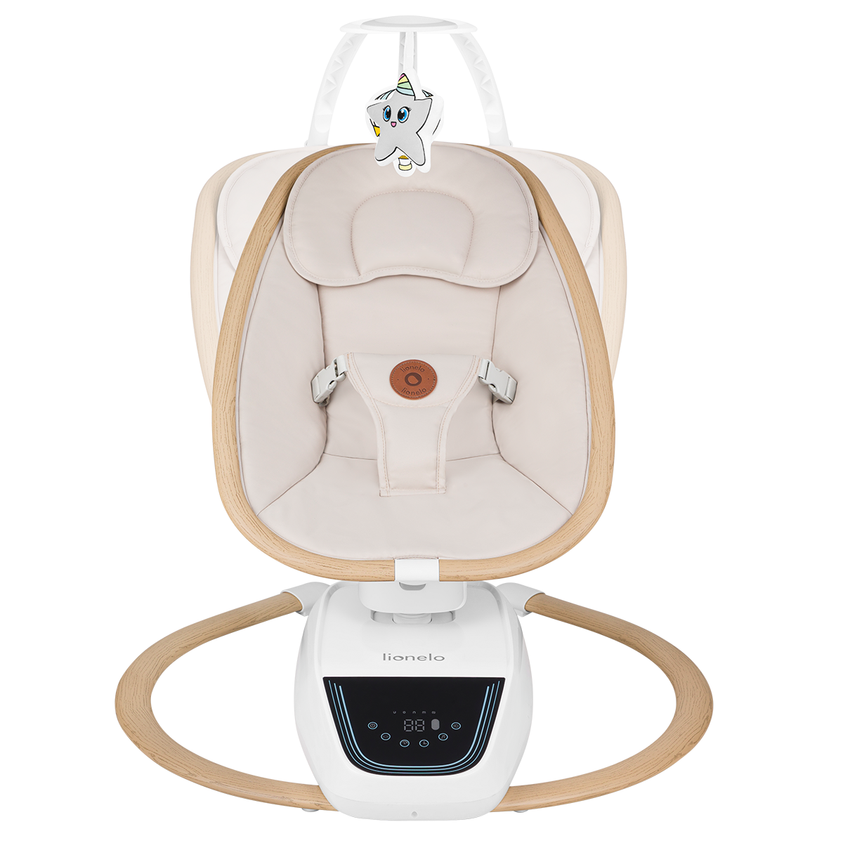 baby bouncer or rocker product view 2 Lionelo Olivia Beige Natural