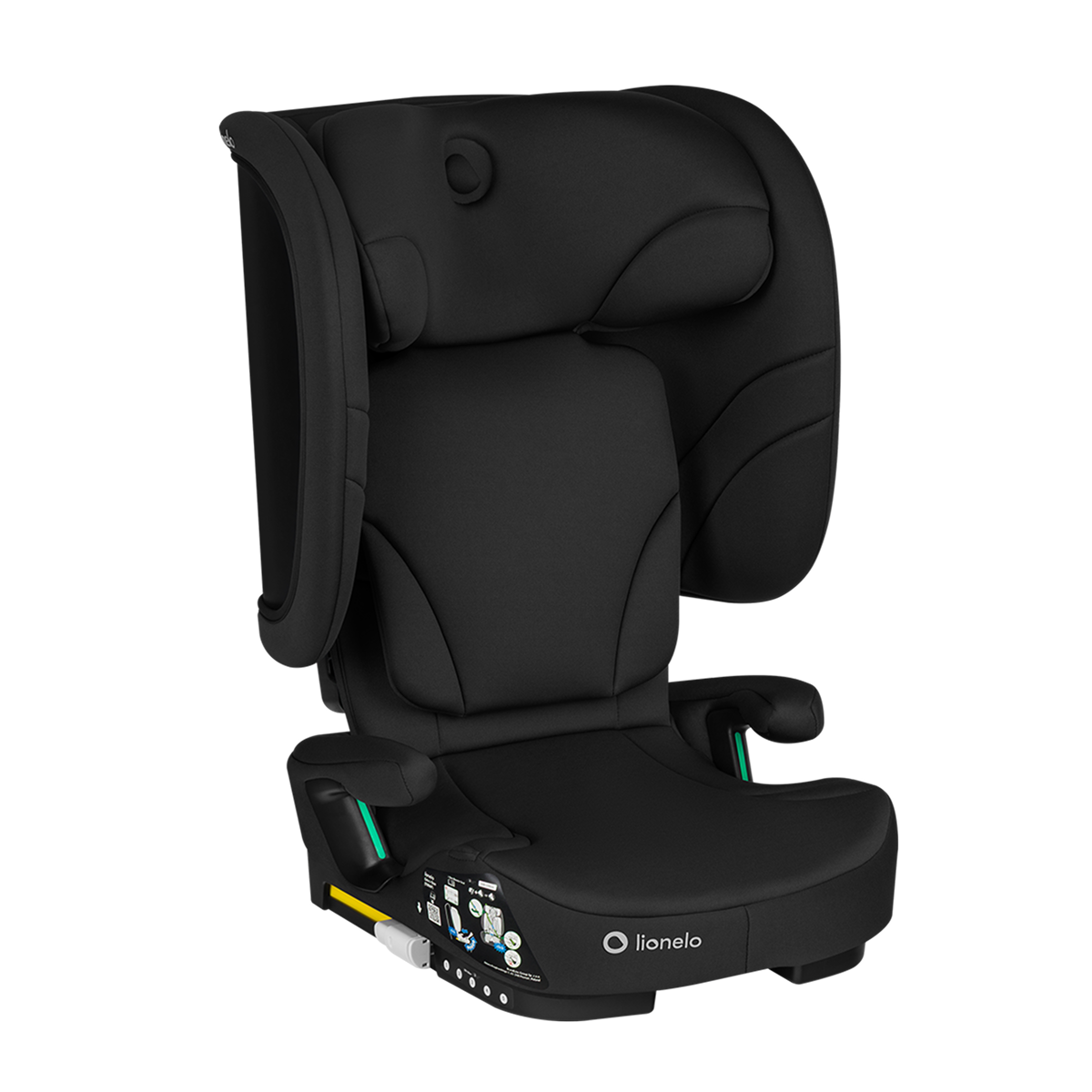 i-Size booster car seat Lionelo Orin i-Size Black Carbon