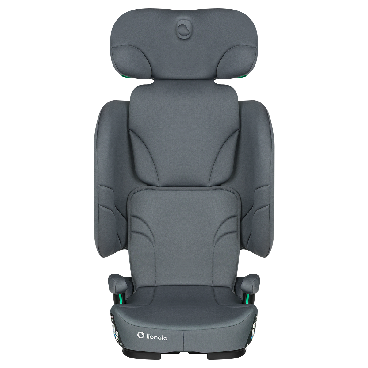 i-Size booster car seat product view 5 Lionelo Orin i-Size Grey Graphite