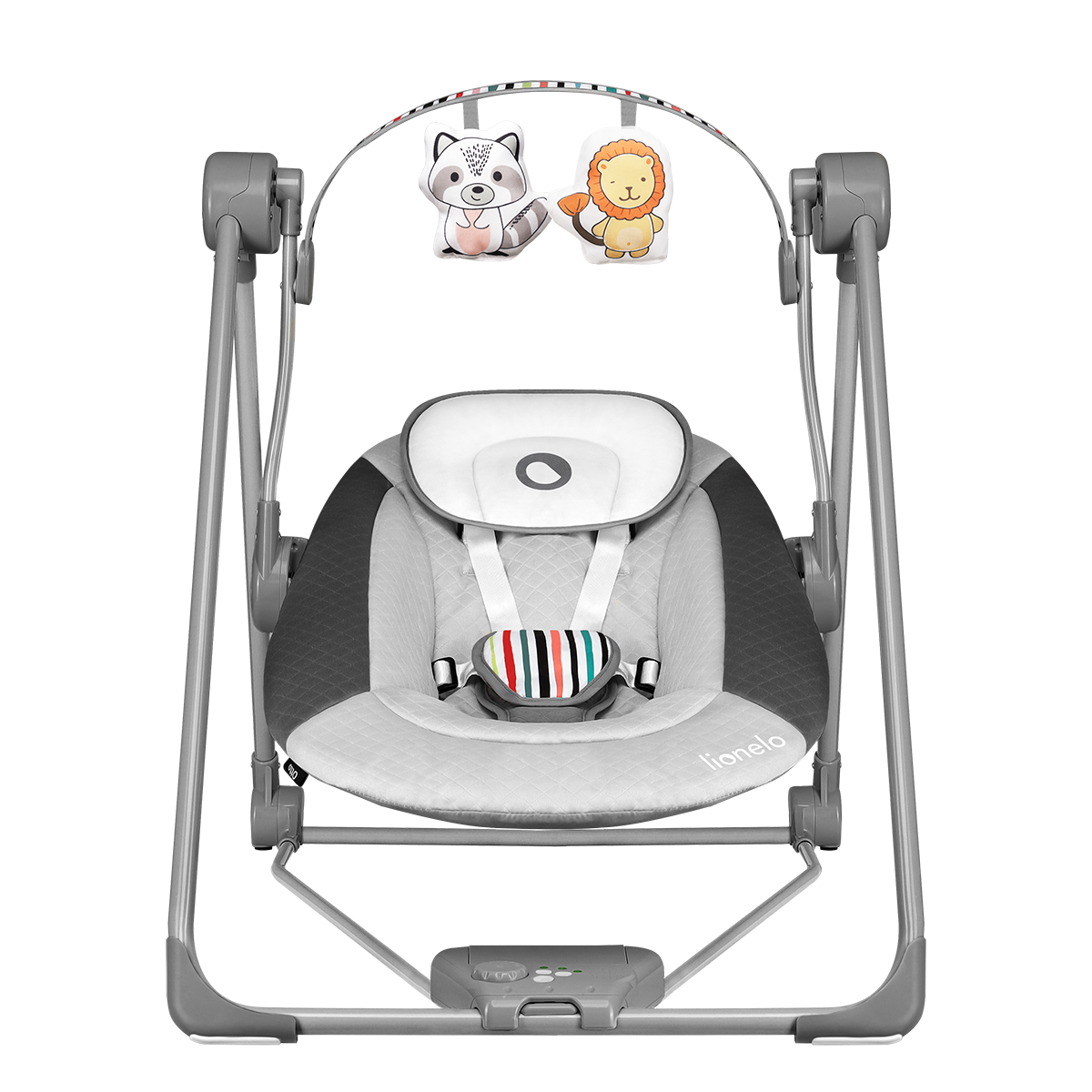 baby bouncer or rocker product view 4 Lionelo Otto Cozy Grey