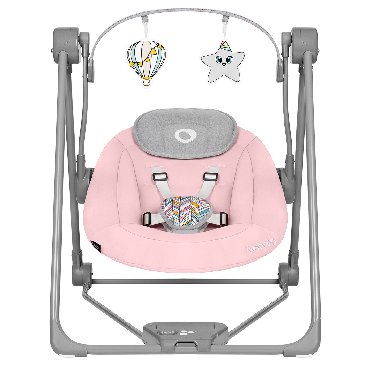 baby bouncer or rocker product view 4 Lionelo Otto Pink Baby