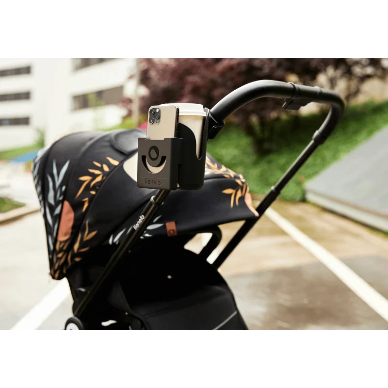 stroller accessory cup and phone holder Lionelo Ove Black Carbon