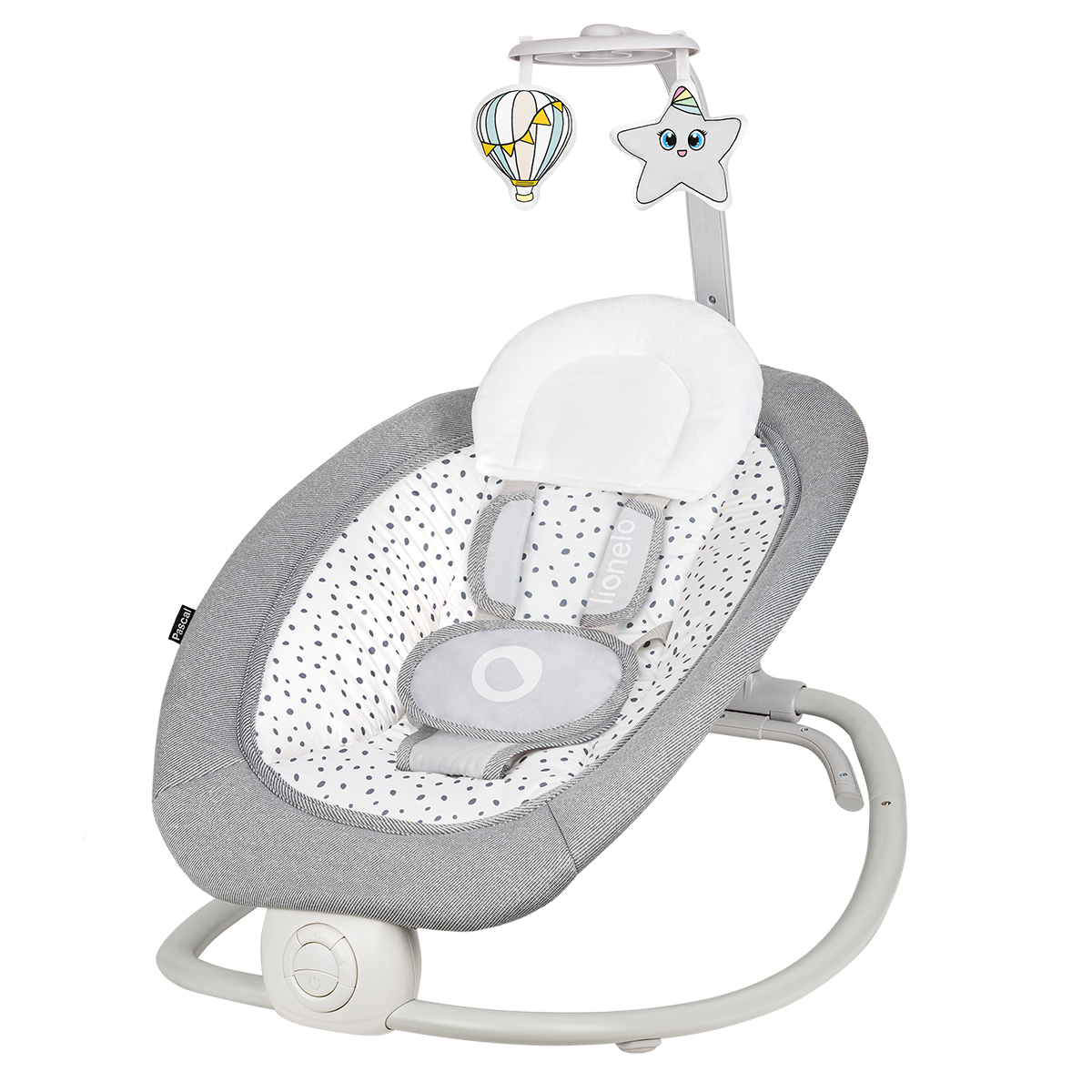 baby bouncer or rocker Lionelo Pascal Grey Dove