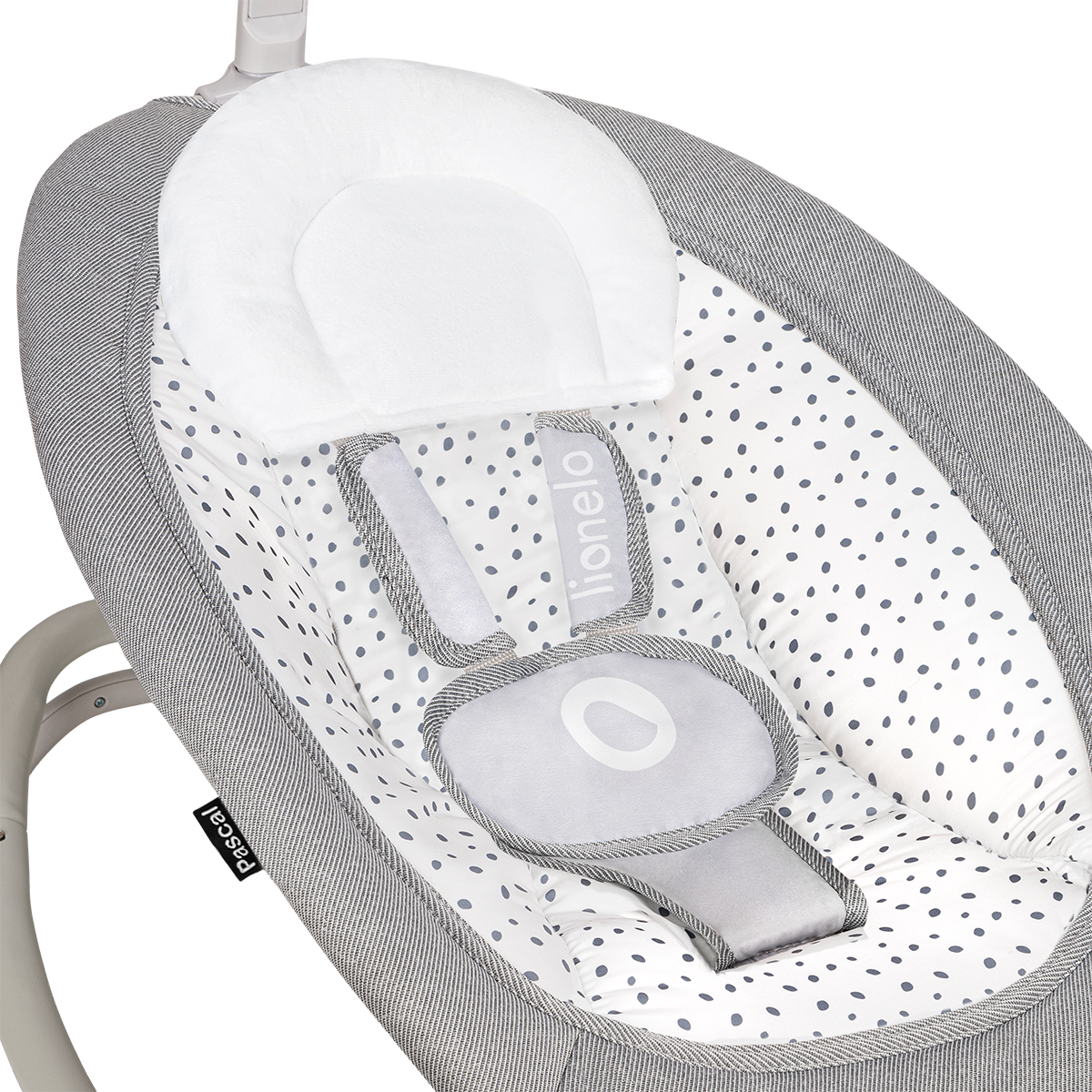 baby bouncer or rocker product view 6 Lionelo Pascal Grey Dove
