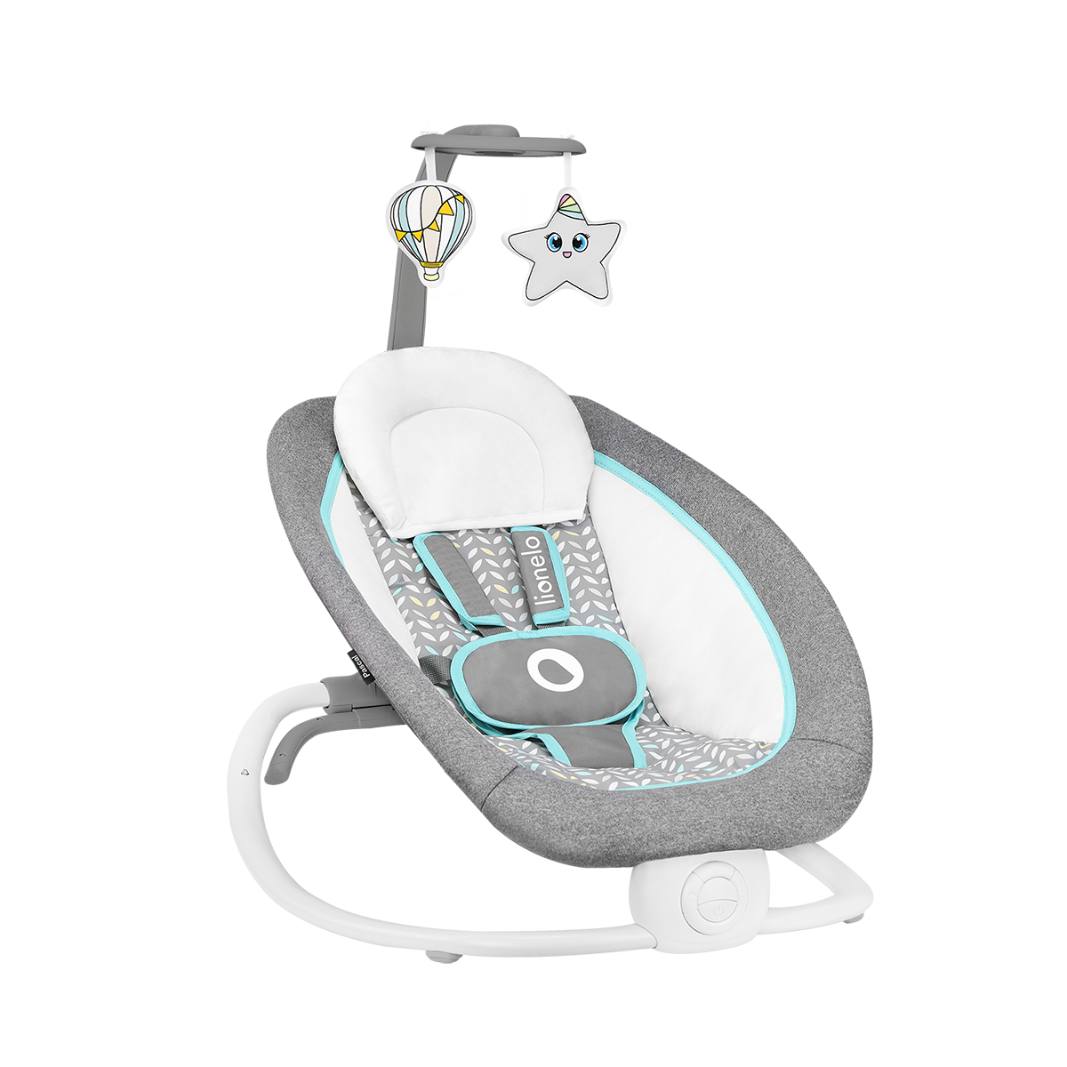 baby bouncer or rocker product view 5 Lionelo Pascal Grey Scandi