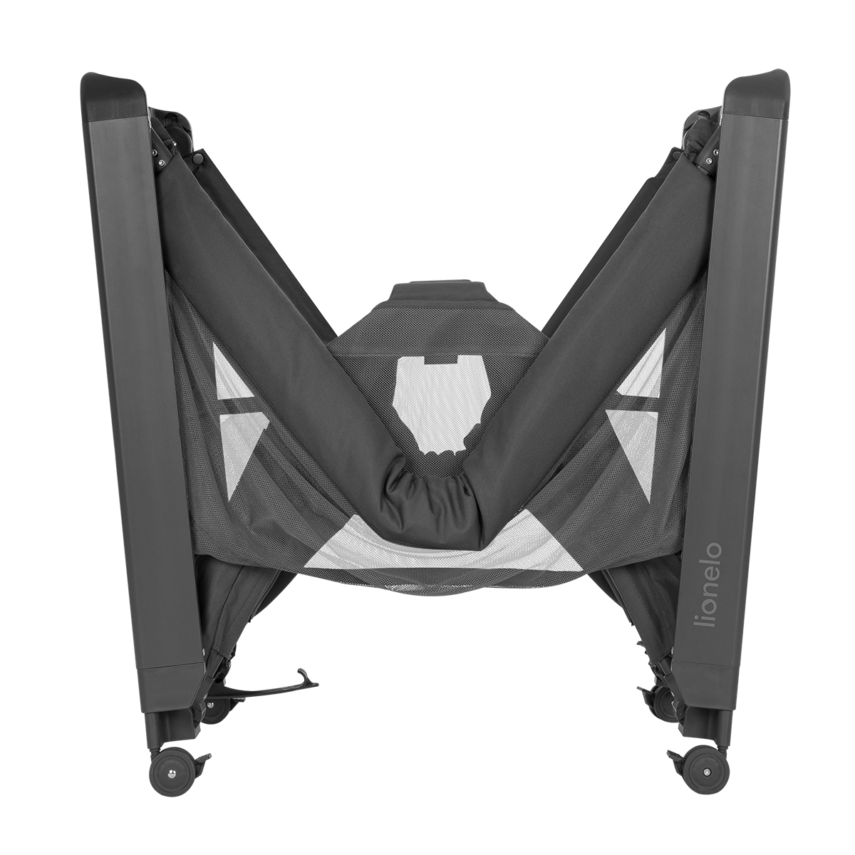 bedside crib product view 5 Lionelo Patty Grey Graphite