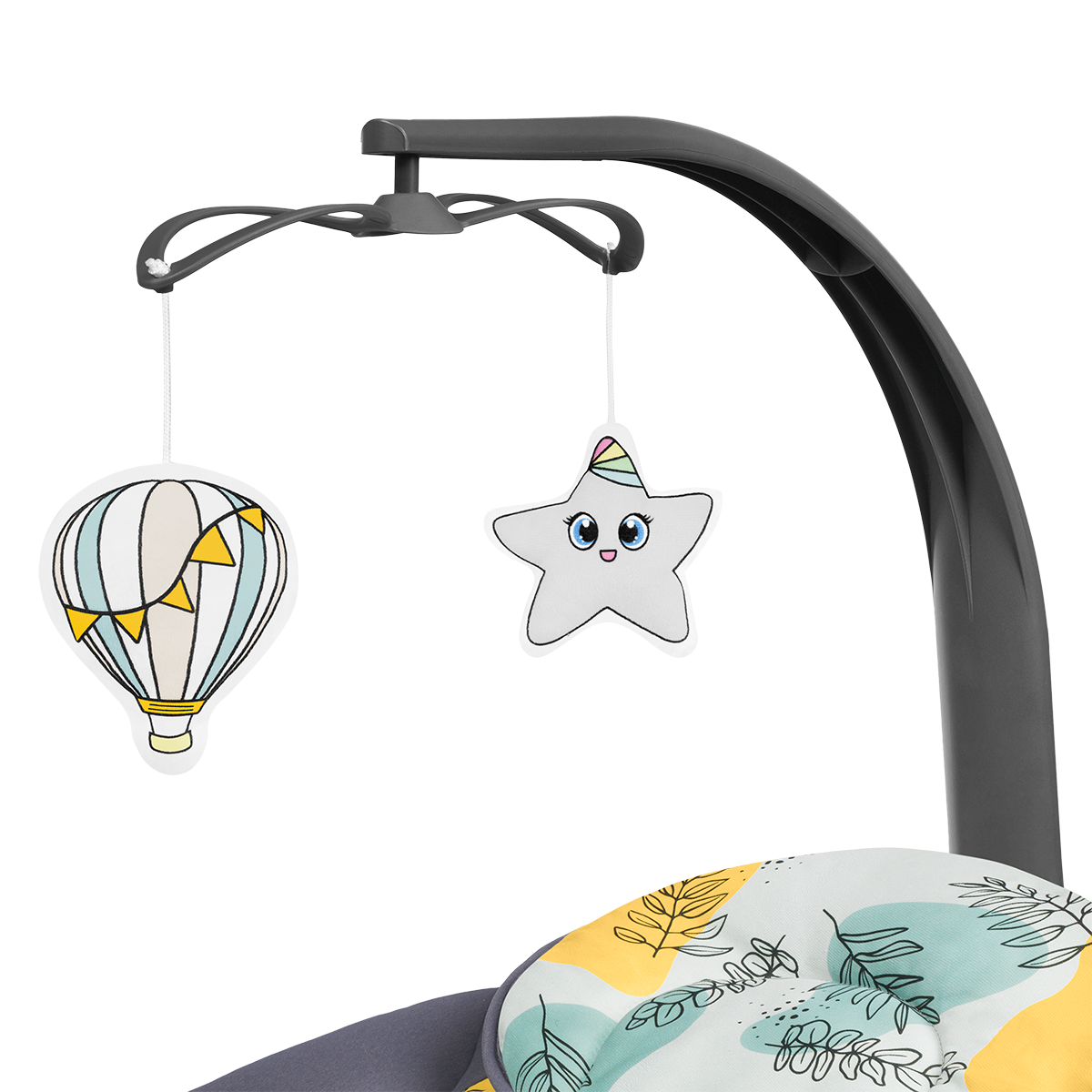 baby bouncer or rocker product view 6 Lionelo Ralf Grey Concrete