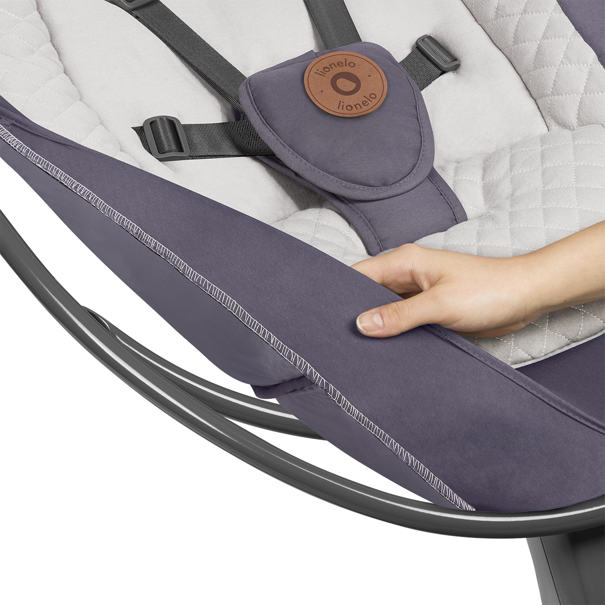 baby bouncer or rocker product view 5 Lionelo Ralf Grey Graphite
