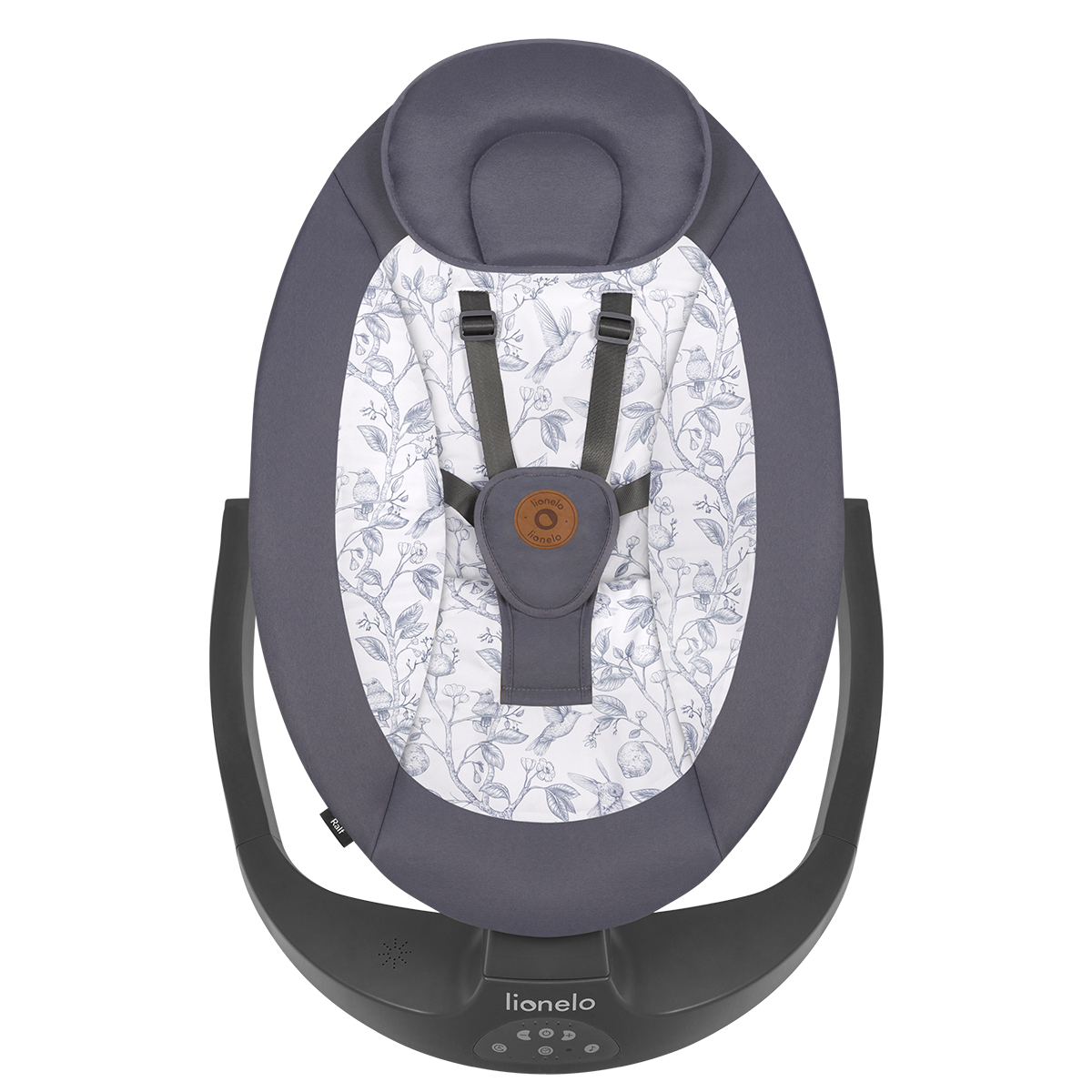baby bouncer or rocker product view 3 Lionelo Ralf Grey White