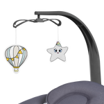 baby bouncer or rocker product view 6 Lionelo Ralf Grey White