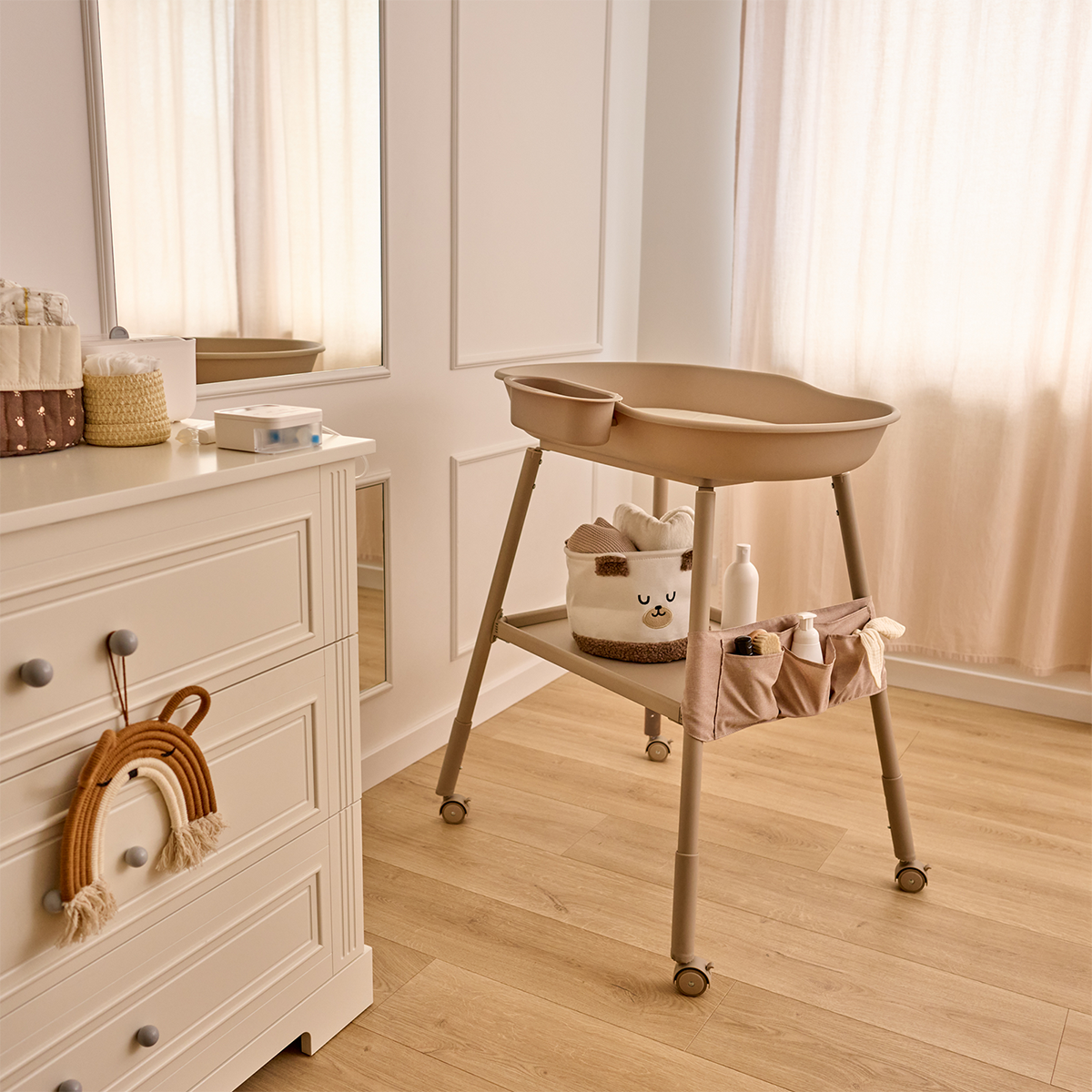 baby changing mat product view 3 Lionelo Rosie Beige Sand