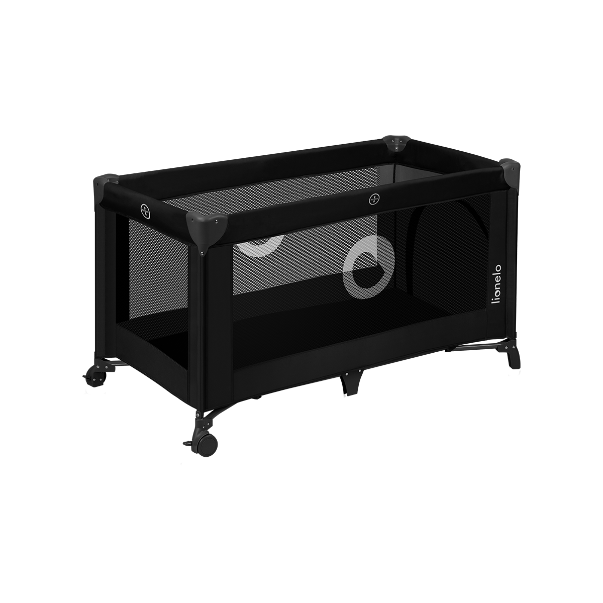 travel cot product view 6 Lionelo Stefi Black Carbon