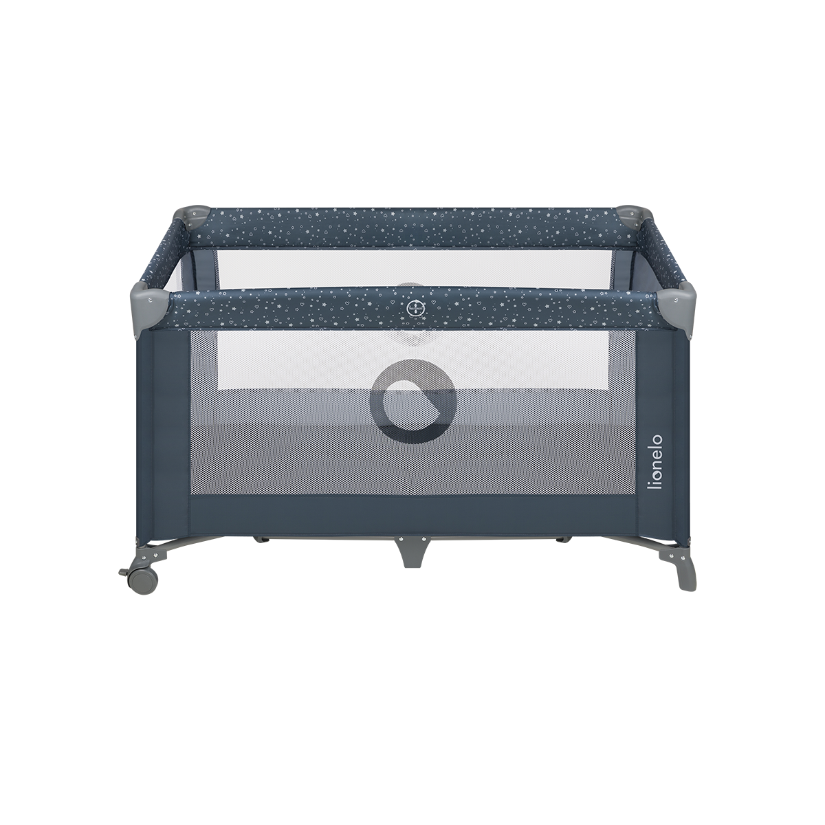 travel cot product view 5 Lionelo Stefi Blue Grey