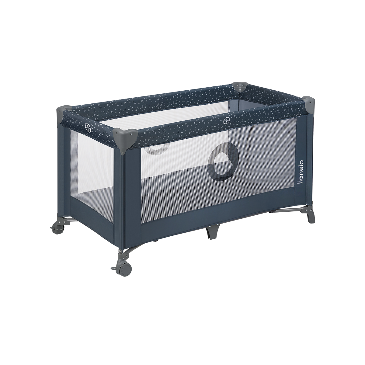 travel cot product view 6 Lionelo Stefi Blue Grey