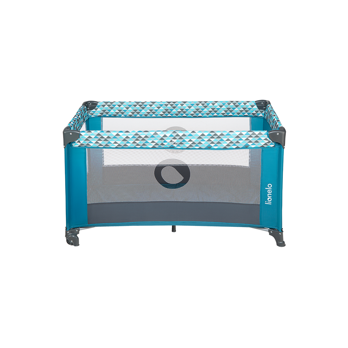 travel cot product view 5 Lionelo Stefi Green Turquoise