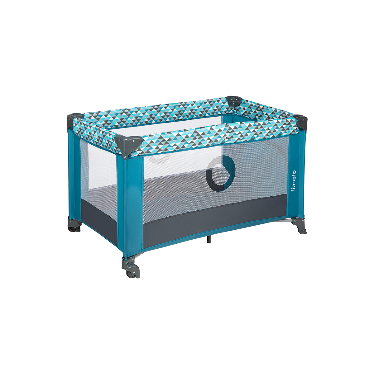 travel cot product view 6 Lionelo Stefi Green Turquoise