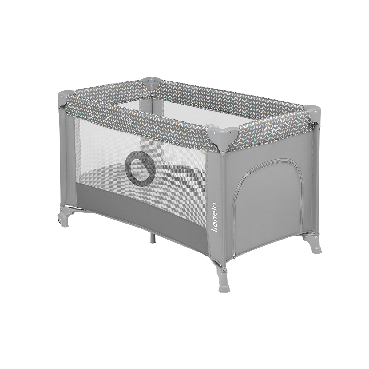 travel cot Lionelo Stefi Grey Concrete Multicolor