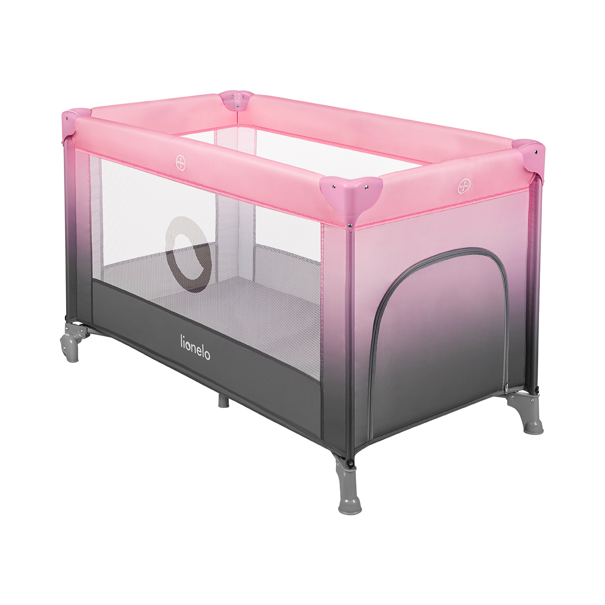 travel cot Lionelo Stefi Pink Ombre
