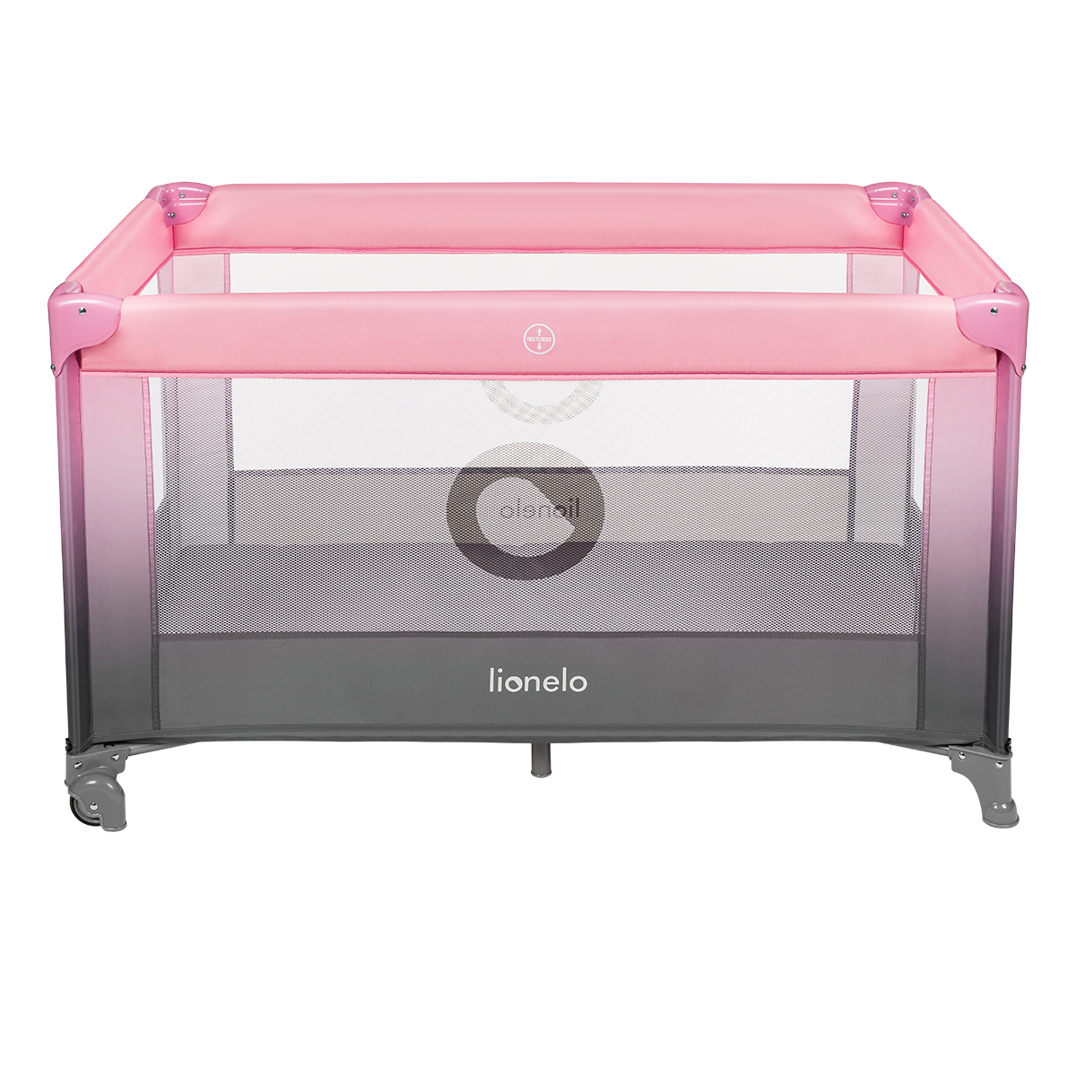 travel cot product view 5 Lionelo Stefi Pink Ombre