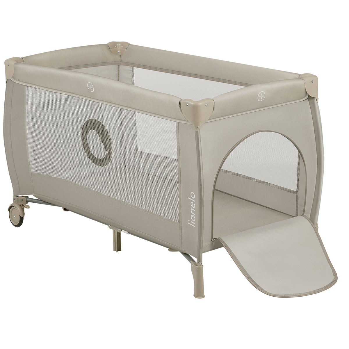 travel cot product view 3 Lionelo Stefi Plus Beige Cappuccino