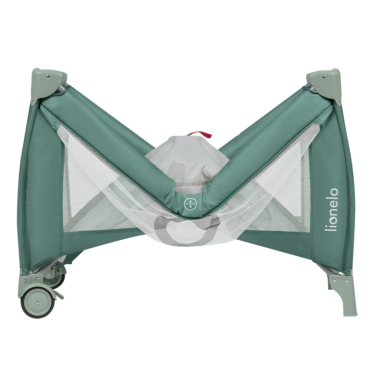 travel cot product view 6 Lionelo Stefi Plus Green Olive