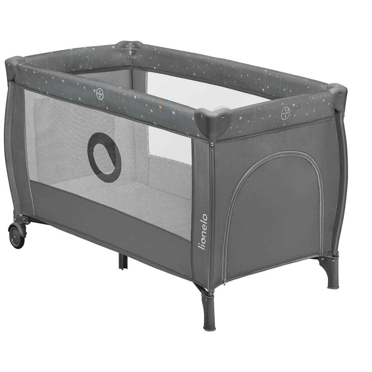 travel cot Lionelo Stefi Plus Grey Multicolor