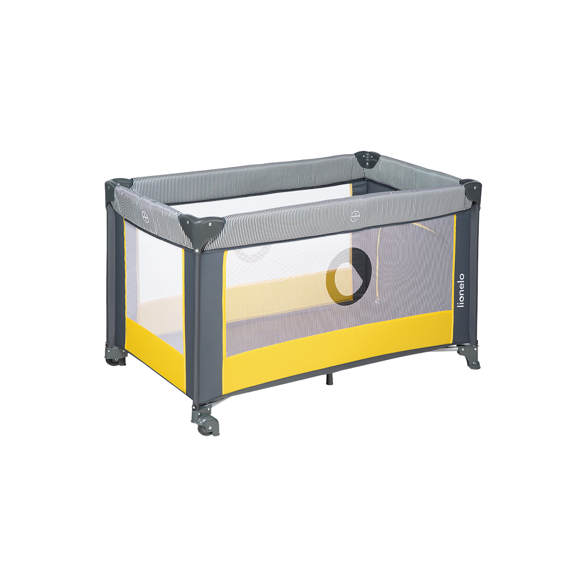 travel cot product view 6 Lionelo Stefi Yellow Lemon