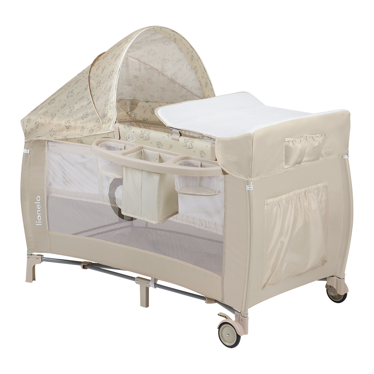 travel cot product view 3 Lionelo Sven Plus Beige Latte