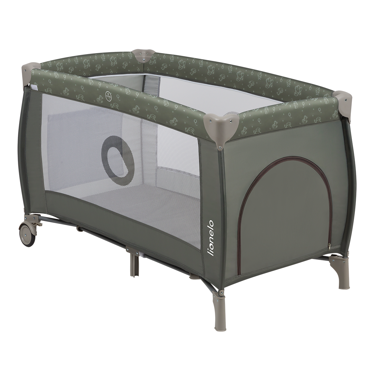 travel cot Lionelo Sven Plus Beige Olive