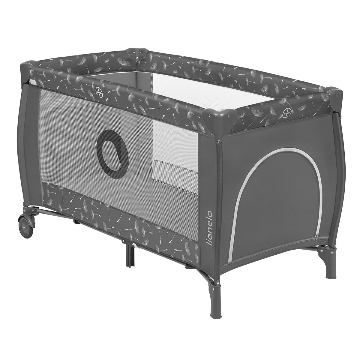 travel cot Lionelo Sven Plus Grey Concrete