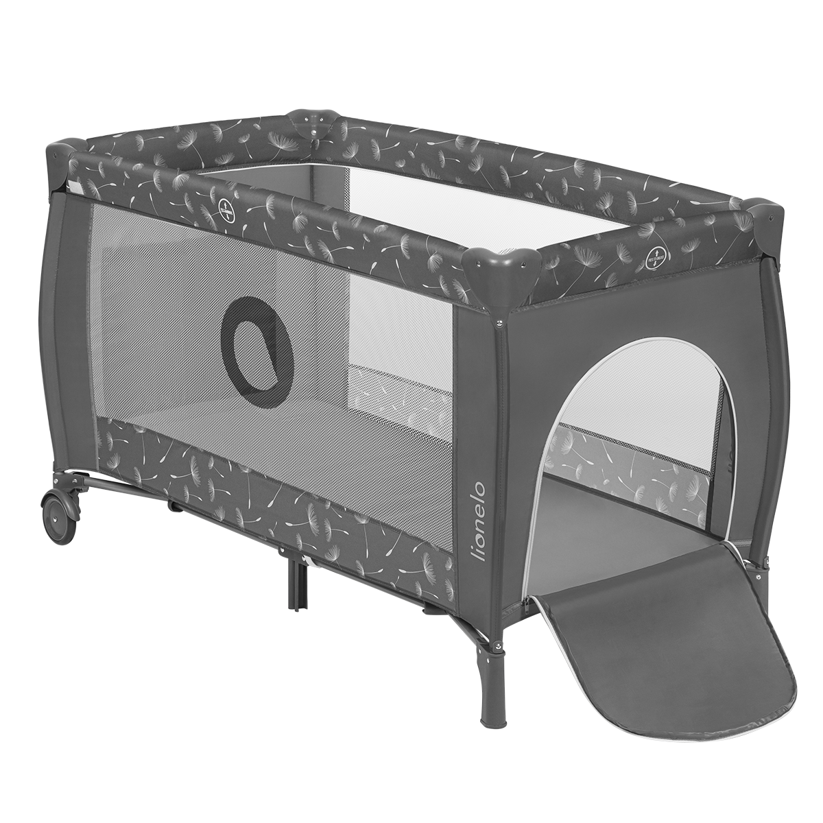 travel cot product view 2 Lionelo Sven Plus Grey Concrete