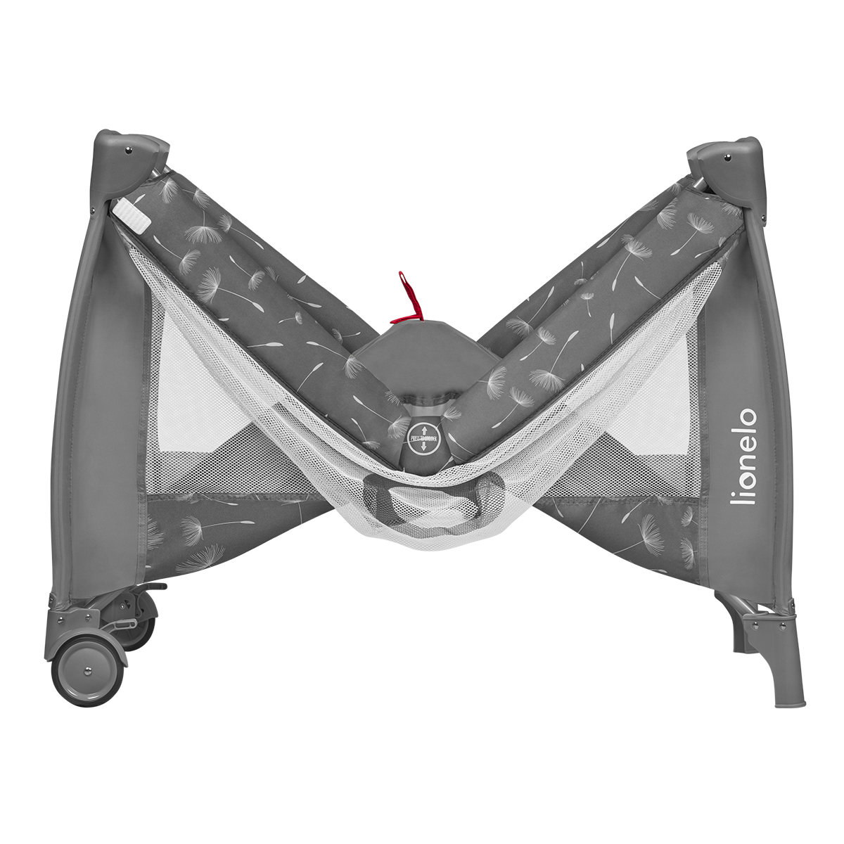 travel cot product view 5 Lionelo Sven Plus Grey Concrete