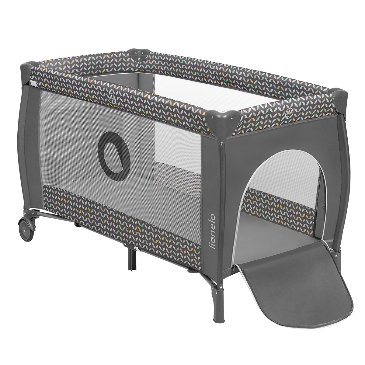 travel cot product view 2 Lionelo Sven Plus Grey Scandi