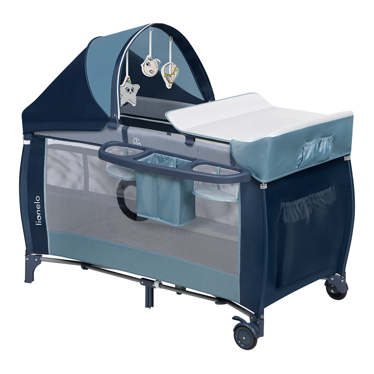 travel cot product view 3 Lionelo Sven Plus Blue Navy