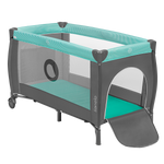 travel cot product view 2 Lionelo Sven Plus Turquoise Grey