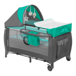 travel cot product view 3 Lionelo Sven Plus Turquoise Grey
