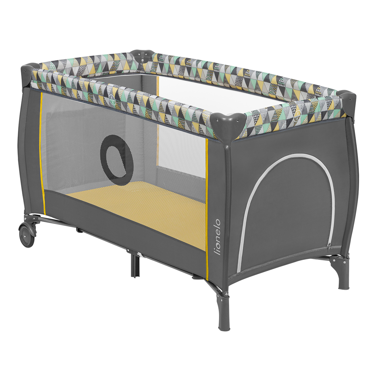 travel cot Lionelo Sven Plus Yellow Scandi