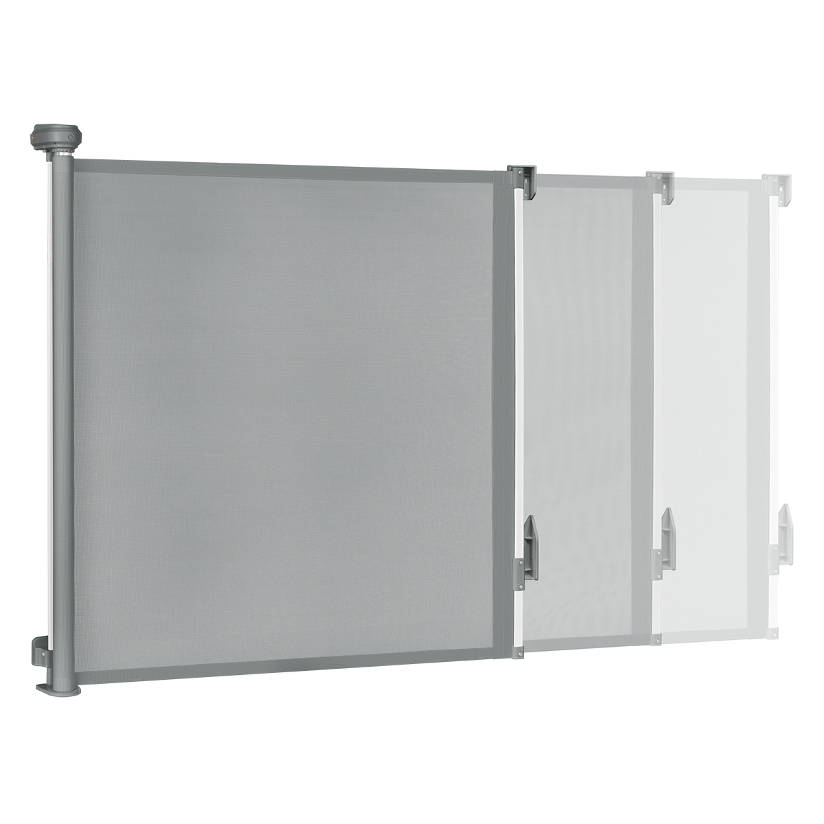 bed safety rail product view 3 Lionelo Thea Grey Concrete