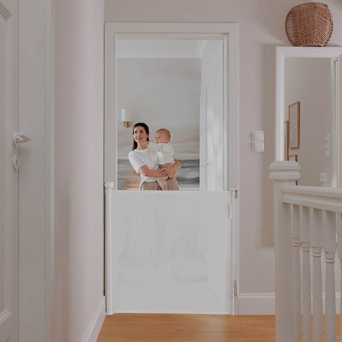 bed safety rail product view 2 Lionelo Thea White