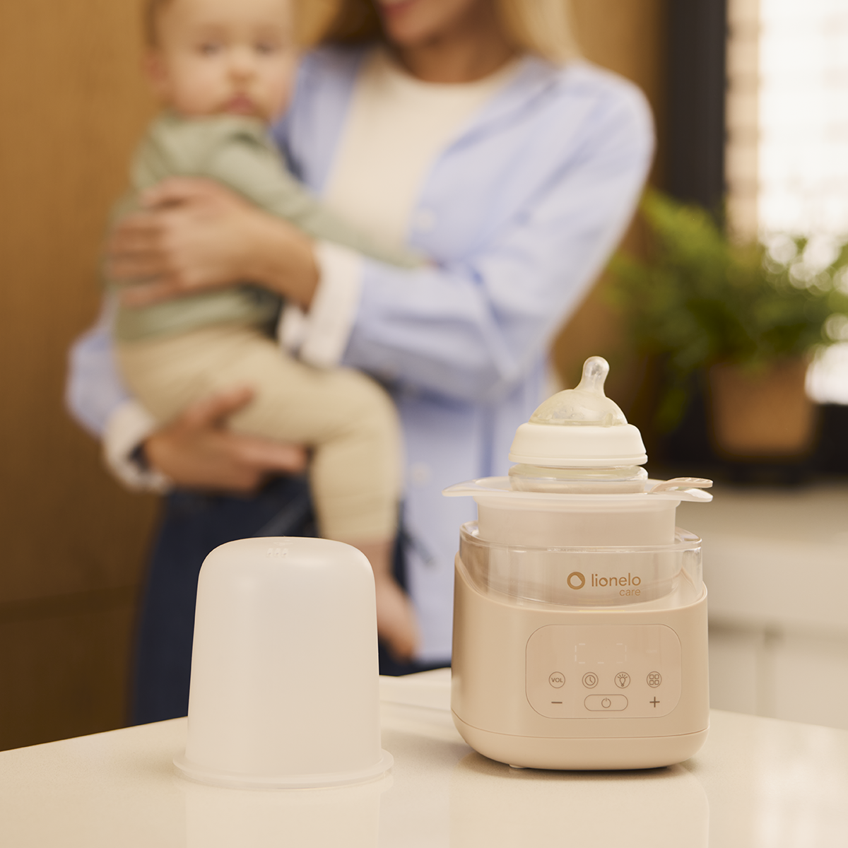 bottle warmer or sterilizer product view 3 Lionelo Thermup 4.0 Pink Mist