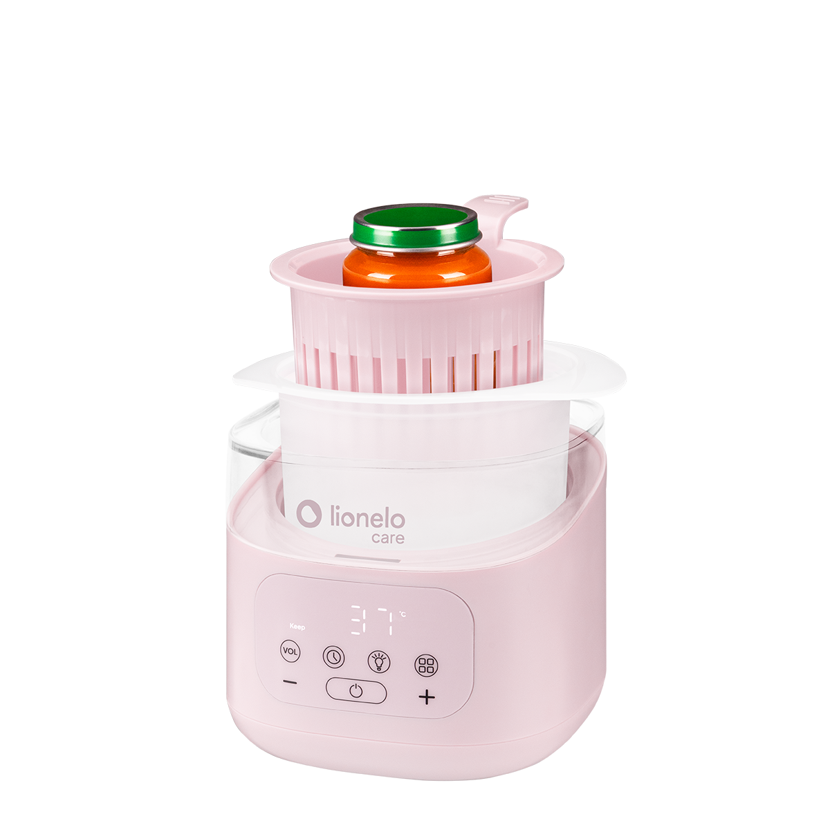bottle warmer or sterilizer product view 5 Lionelo Thermup 4.0 Pink Mist