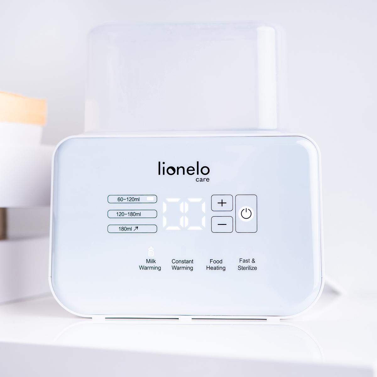 bottle warmer or sterilizer product view 2 Lionelo Thermup Double White