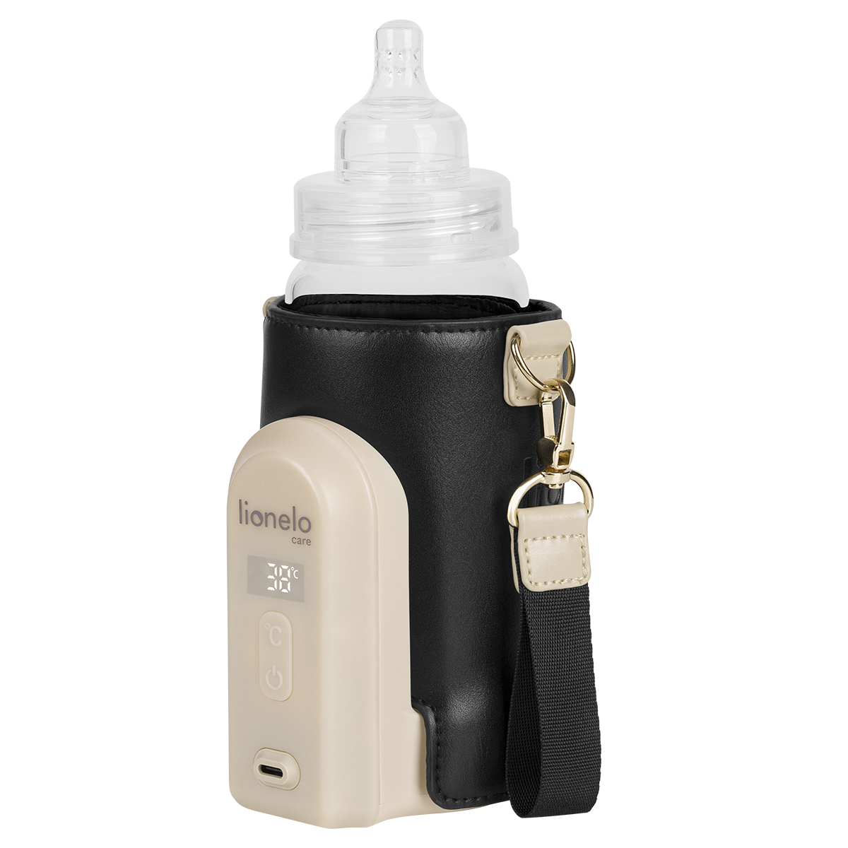 bottle warmer or sterilizer product view 4 Lionelo Thermup Go Evo Black Gold