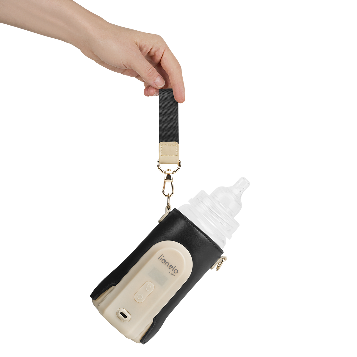 bottle warmer or sterilizer product view 7 Lionelo Thermup Go Evo Black Gold