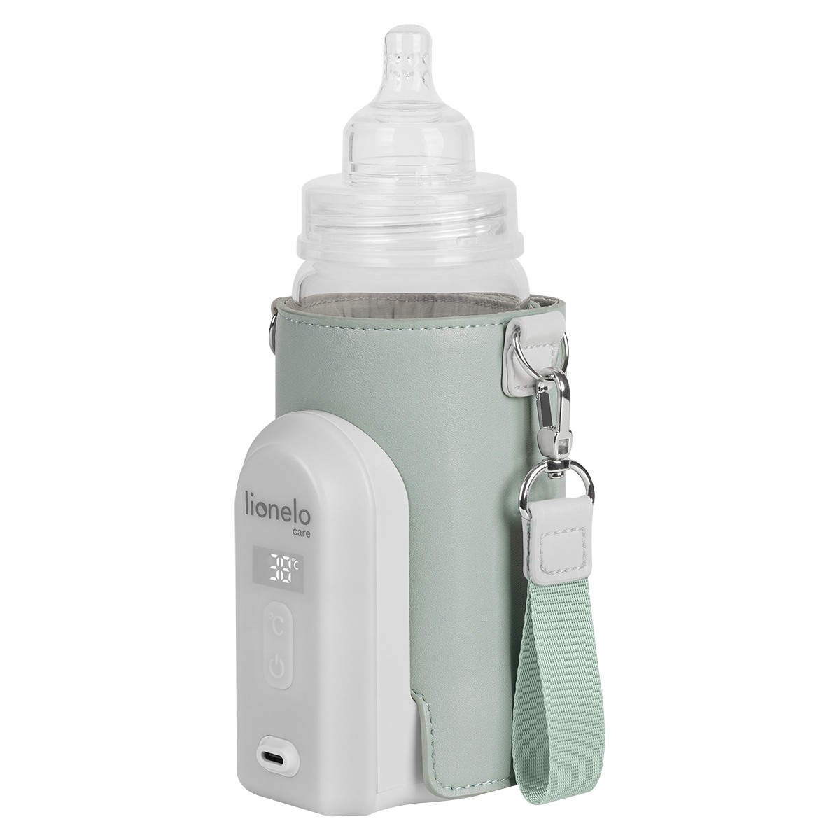 bottle warmer or sterilizer product view 4 Lionelo Thermup Go Evo Green Sage