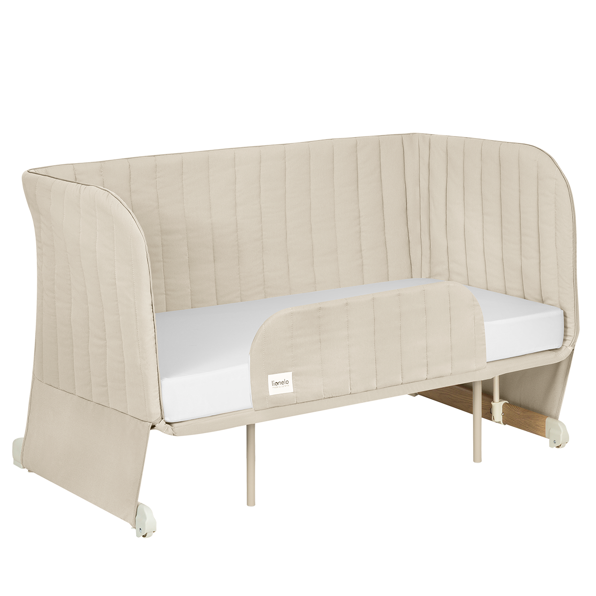 bedside crib product view 9 Lionelo Thomi Plus Beige Sand