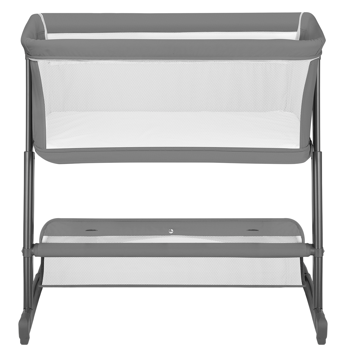 bedside crib product view 3 Lionelo Thomi Plus Grey Concrete