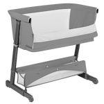 bedside crib product view 4 Lionelo Thomi Plus Grey Concrete
